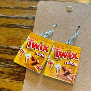 Candy  earrings with sterling silver wires and random gift bag